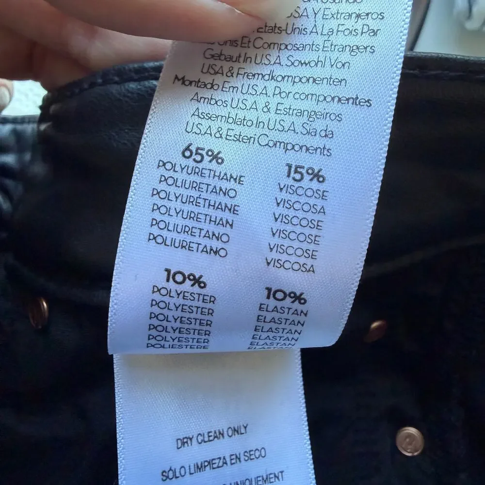 Mother The Insider Ankle in Faux Show Black Size 29 - Picture 7 of 8